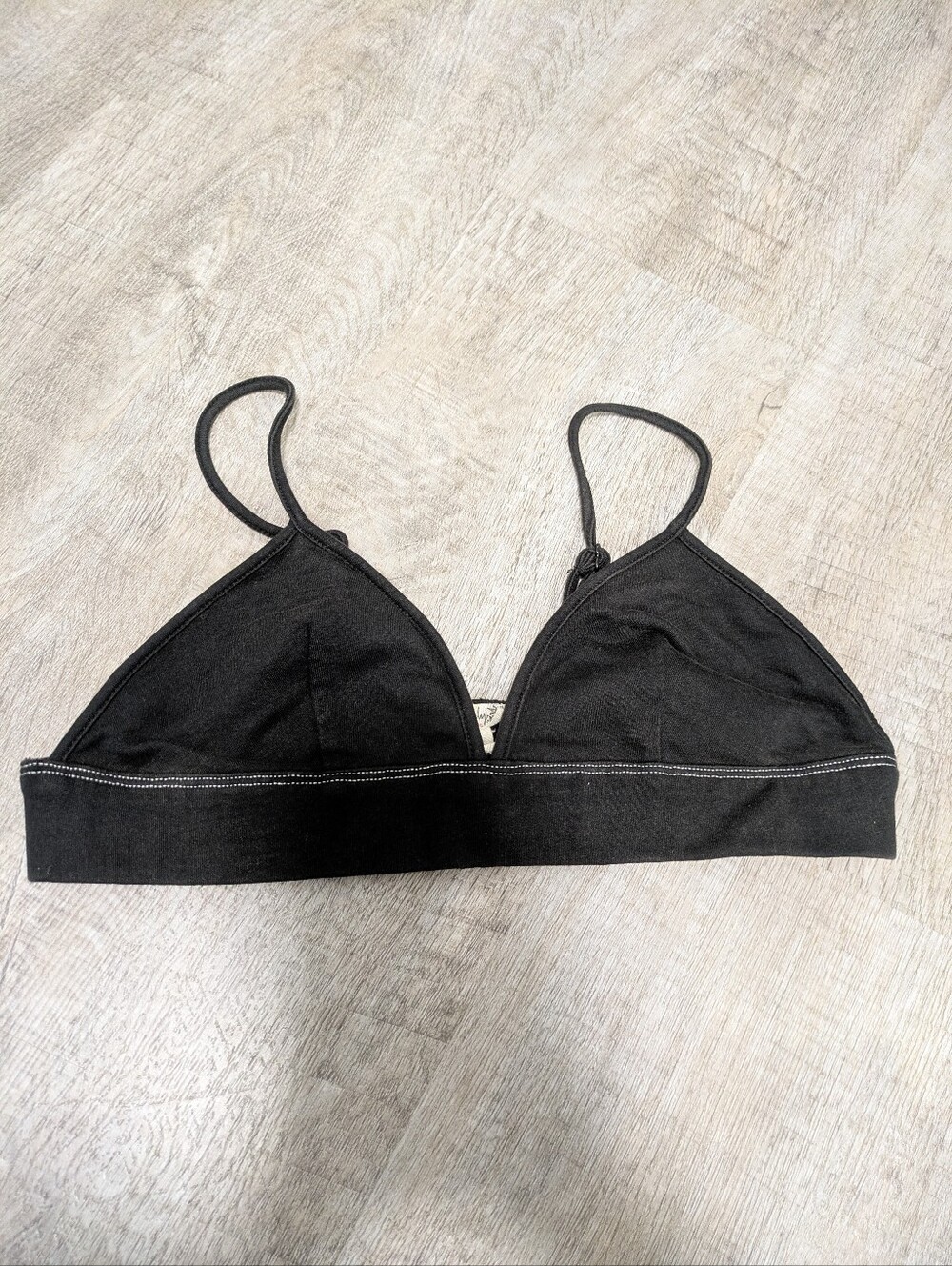 Intimately Free People Black Triangle Bralette Size Medium